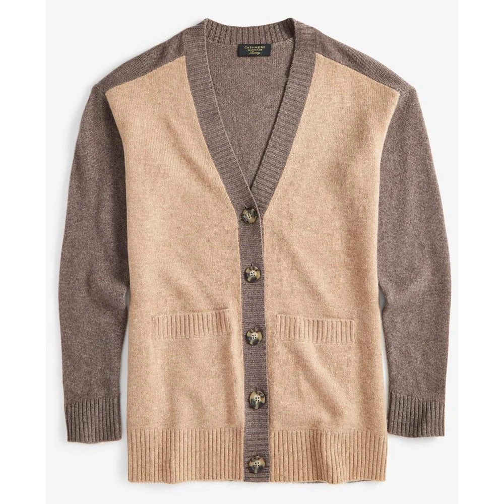 Women's 100% Cashmere Colorblocked Cardigan, Created for Macy's 商品