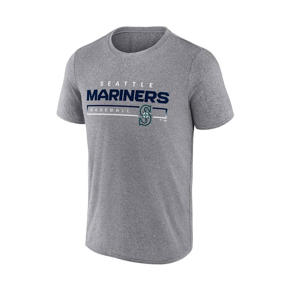 商品Fanatics|Men's Branded Heathered Gray Seattle Mariners Durable Goods Synthetic T-shirt,价格¥165,第4张图片详细描述