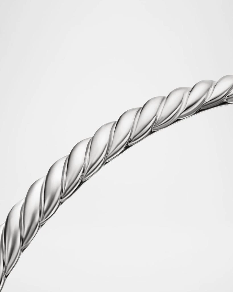 Sculpted Cable Bracelet in 18K White Gold, 4.5mm 商品