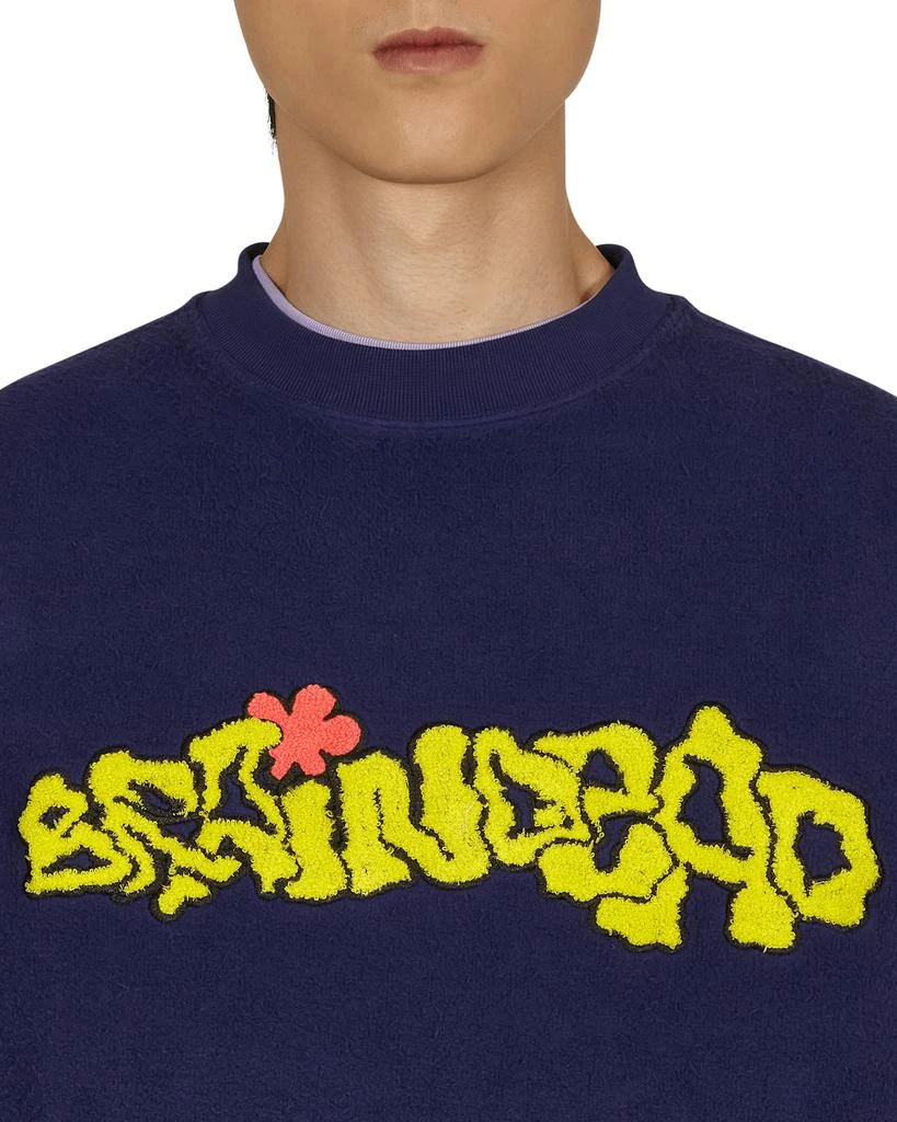 Slime Reverse Fleece Crewneck Sweatshirt Blue 商品