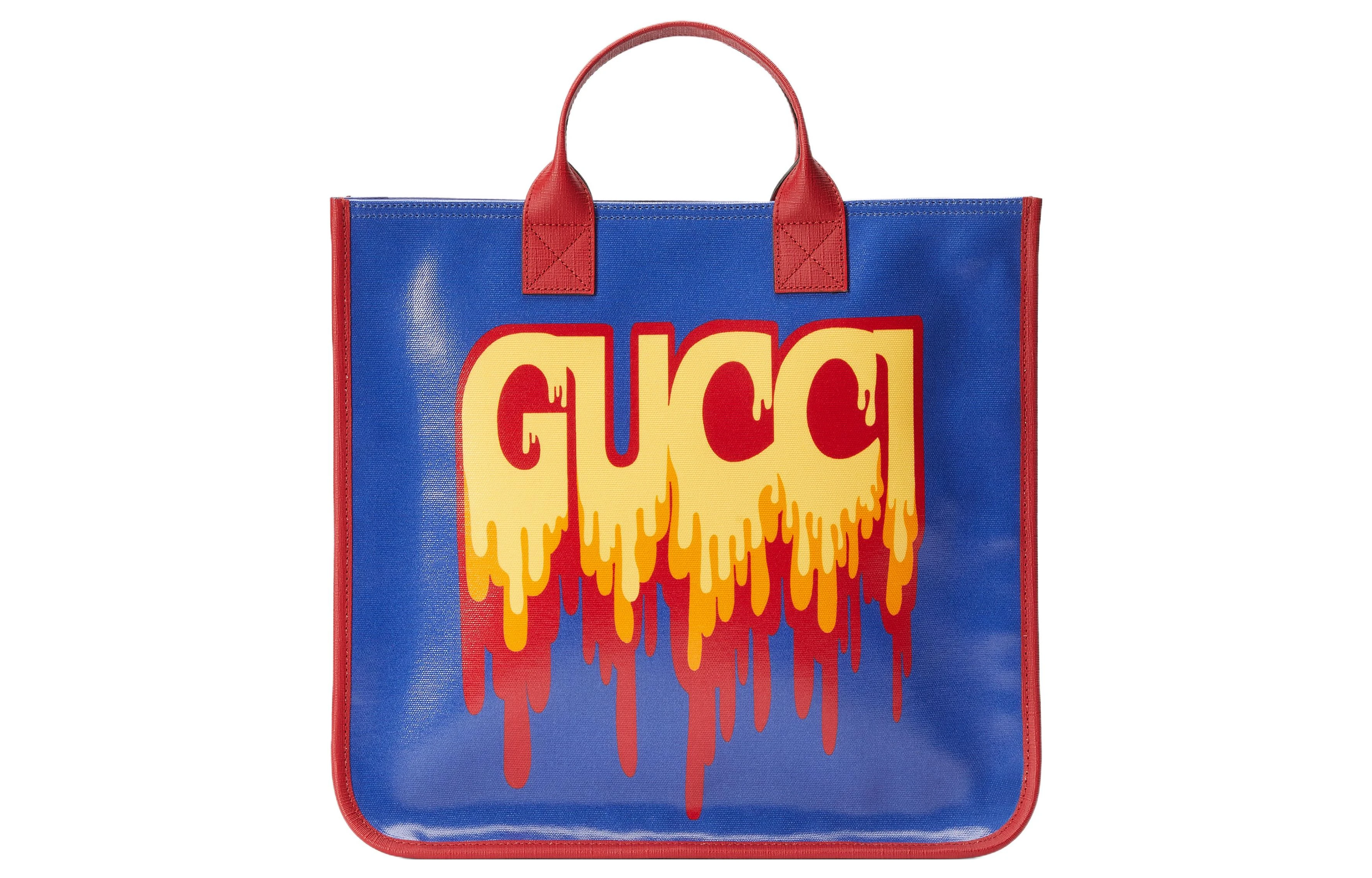 商品[国内直发] Gucci|古驰 大容量Logo印花 帆布 托特包Tote包购物袋手提童包 儿童款 蓝色,价格¥3266,第1张图片