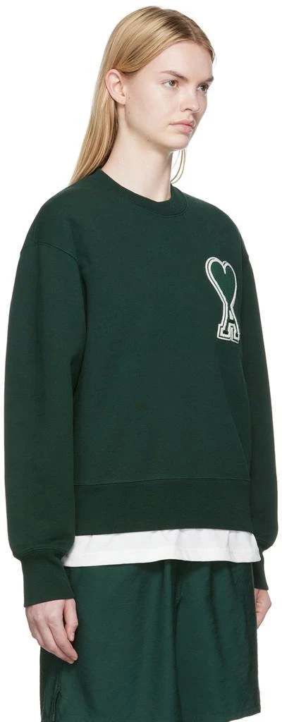 商品AMI|SSENSE Exclusive Green Organic Cotton Sweatshirt,价格¥1034,第2张图片详细描述