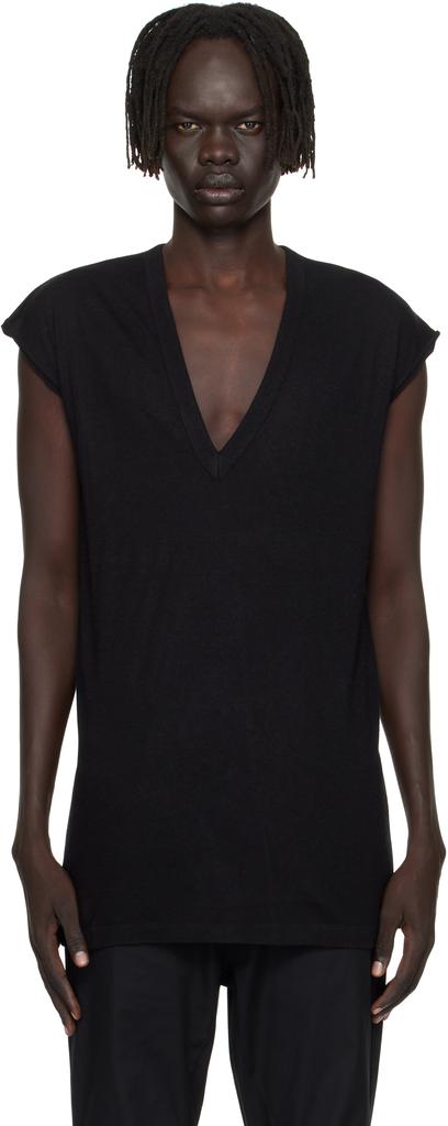 Schwarzes Concordians Deep V SL T-Shirt image 2