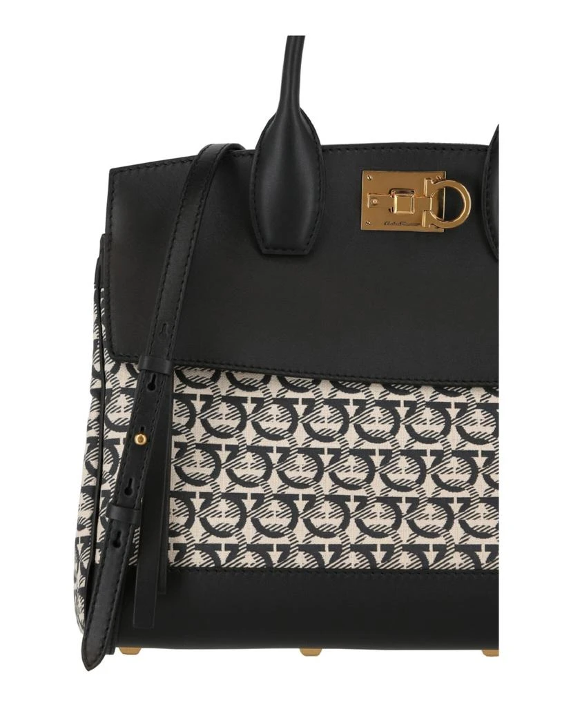 商品Salvatore Ferragamo|Studio Gancini Monogram Tote,价格¥7898,第3张图片详细描述