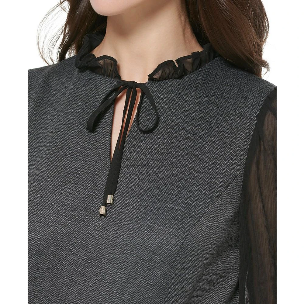 商品Tommy Hilfiger|Women's Tie-Neck Cropped Jumpsuit,价格¥585,第3张图片详细描述