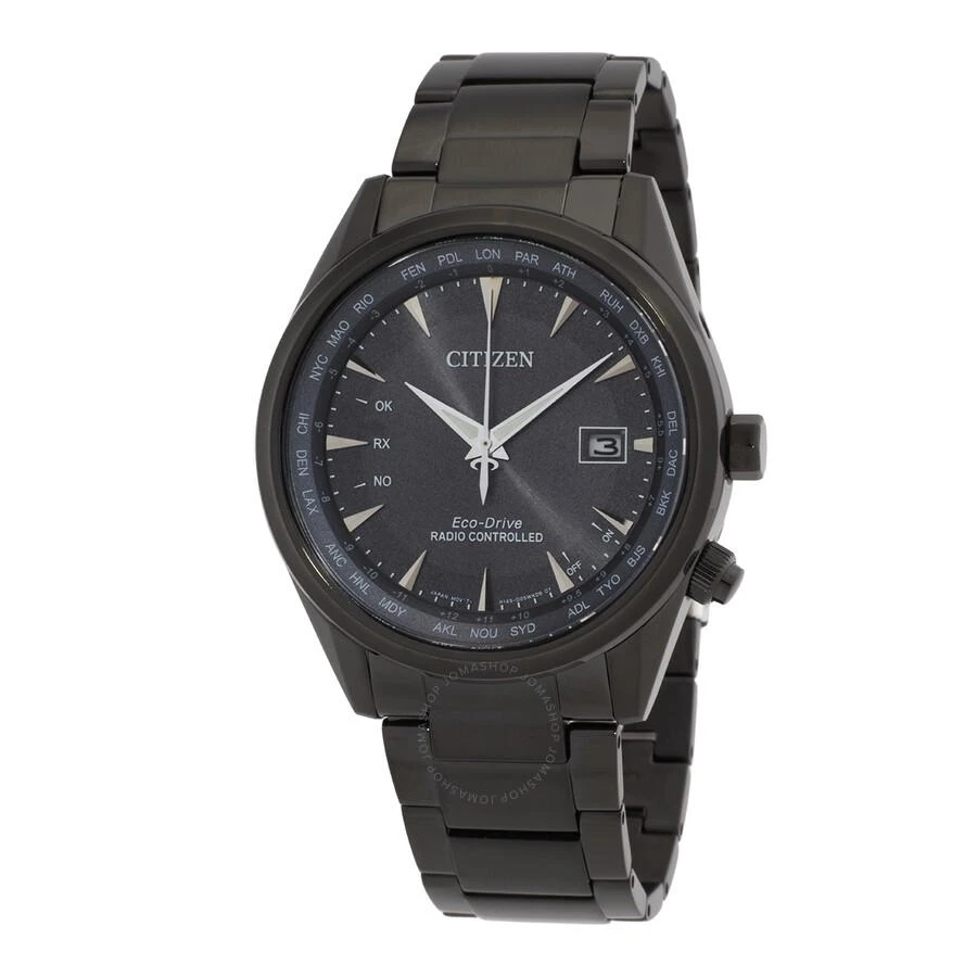 商品Citizen|Perpetual World Time GMT Eco-Drive Black Dial Men's Watch CB0275-83E,价格¥2595,第1张图片