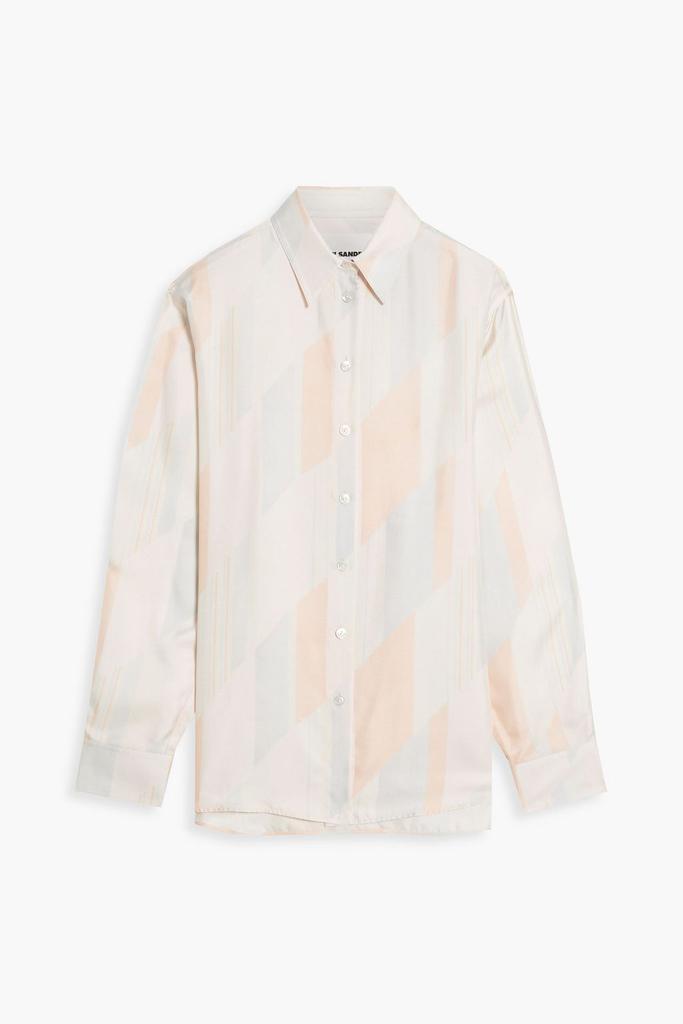 Printed silk-twill shirt商品第1张图片规格展示