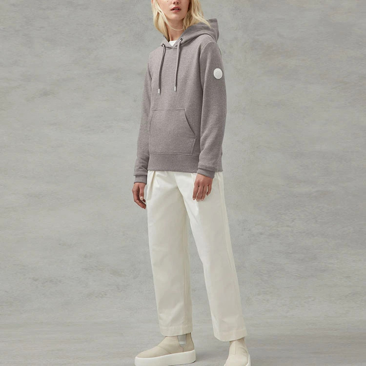 商品[国内直发] Canada Goose|加拿大鹅 PASTELS系列 Pastels 粉彩系列 Muskoka长袖套头连帽卫衣 女款 月光石灰,价格¥2653,第3张图片详细描述