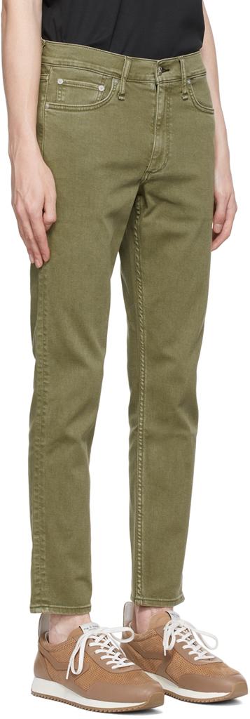 绿色 Slim 牛仔裤商品第2张图片规格展示