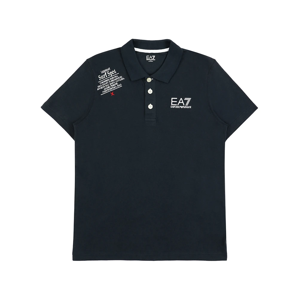 商品Emporio Armani|EMPORIO ARMANI 黑色男士POLO衫 273545-4P111-02836,价格¥545,第1张图片