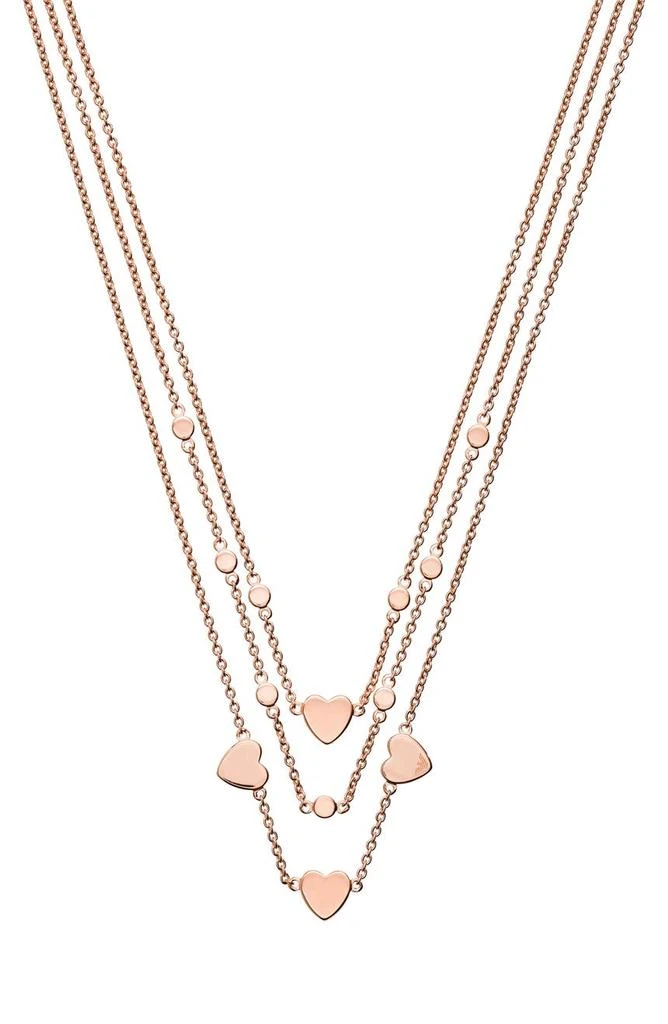 商品Emporio Armani|Heart Layered Necklace,价格¥553,第1张图片