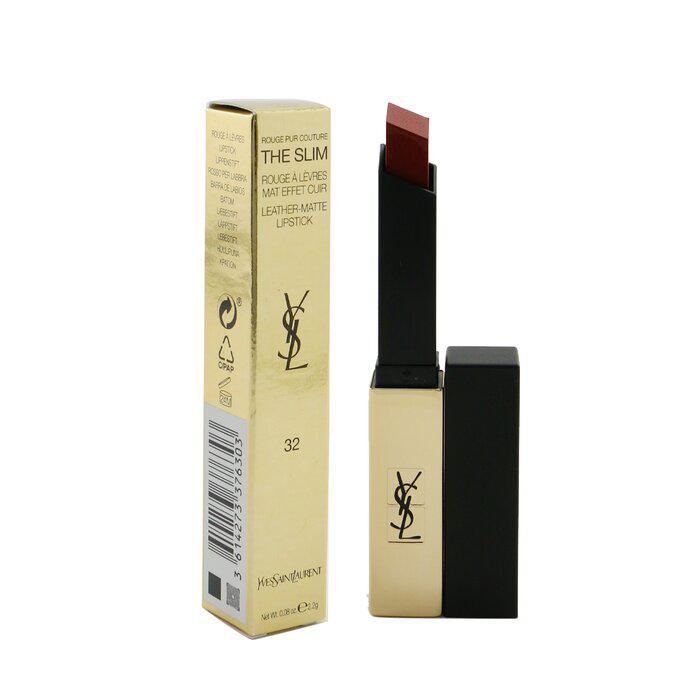 商品Yves Saint Laurent|Yves Saint Laurent 细管纯口红 哑光唇膏(小金条) - # 32 Rouge Rage -32 Rouge Rage(2.2g/0.08oz),价格¥366,第4张图片详细描述