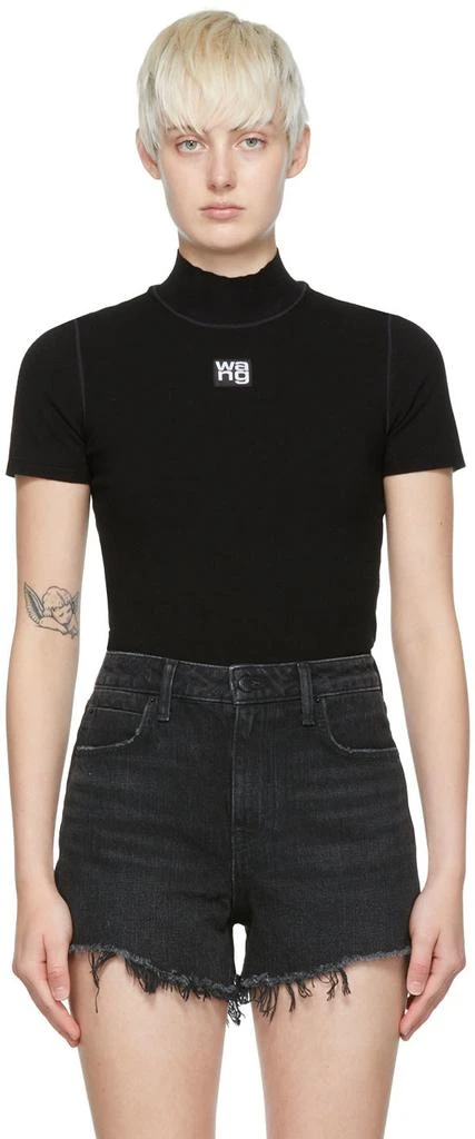 商品Alexander Wang|Black Viscose T-Shirt,价格¥2207,第1张图片