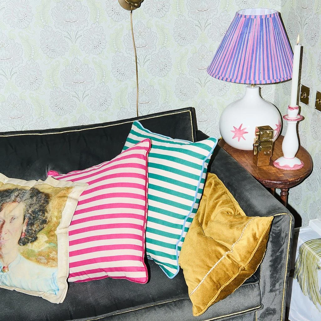 商品Anna + Nina|Magenta Striped Cushion,价格¥366,第2张图片详细描述