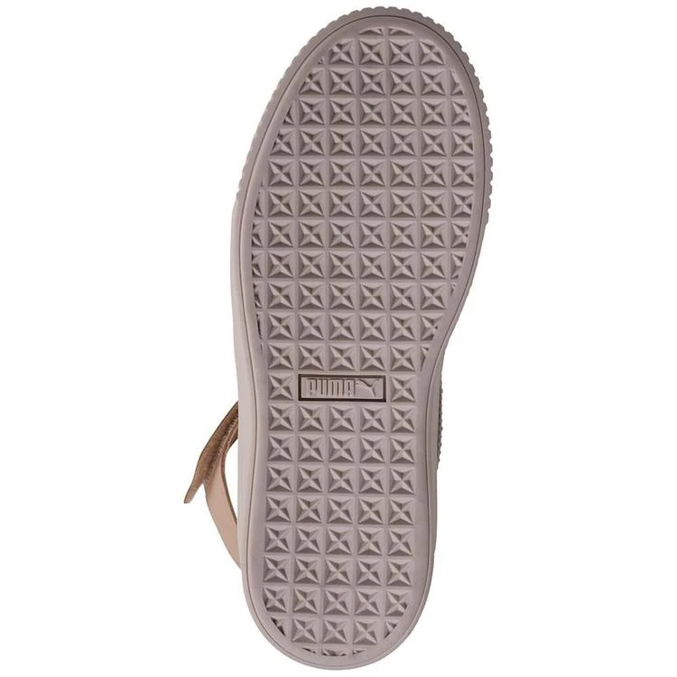 商品Puma|Women's Basket Platform Strap Mid Up Casual Sneakers from Finish Line,价格¥593,第5张图片详细描述