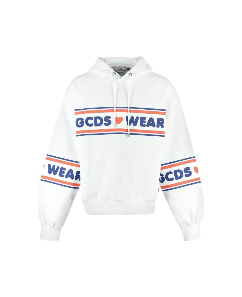 商品GCDS|Logo Tape Printed Hoodie,价格¥1691,第1张图片