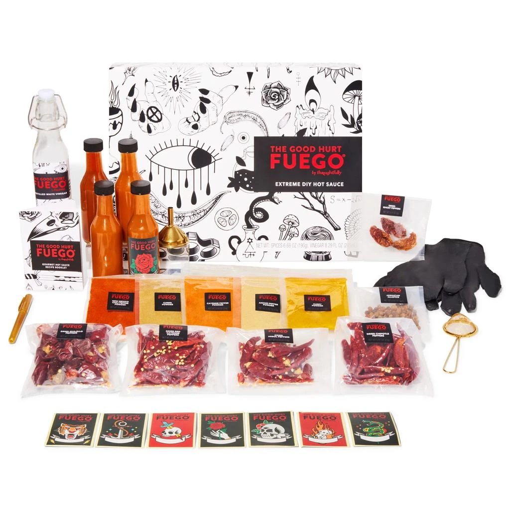 商品Thoughtfully|The Good Hurt Fuego, Extreme DIY Hot Sauce Gift Set,价格¥475,第1张图片