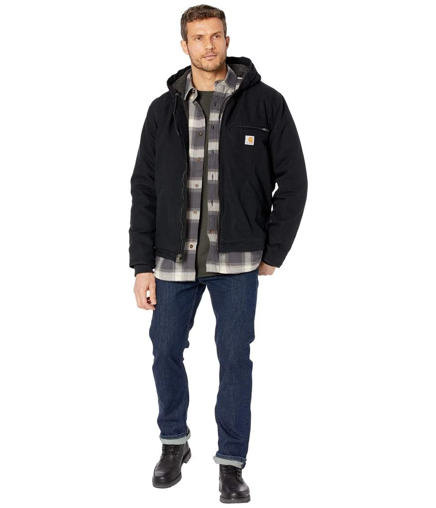 商品Carhartt|OJ392 Washed Duck Sherpa Lined Hooded Jacket,价格¥954,第4张图片详细描述
