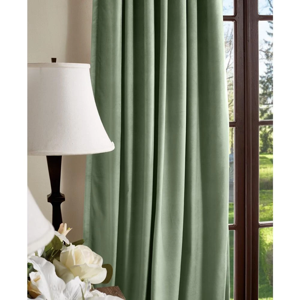 商品Martha Stewart|Lucca Blackout Velvet Curtain Panel Set, 50" x 95", Created For Macy's,价格¥667,第3张图片详细描述