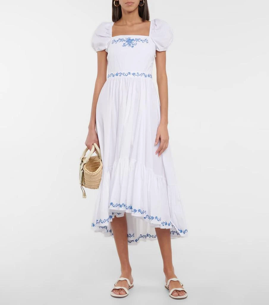 商品CAROLINE CONSTAS|Hayden embroidered midi dress,价格¥2321,第2张图片详细描述