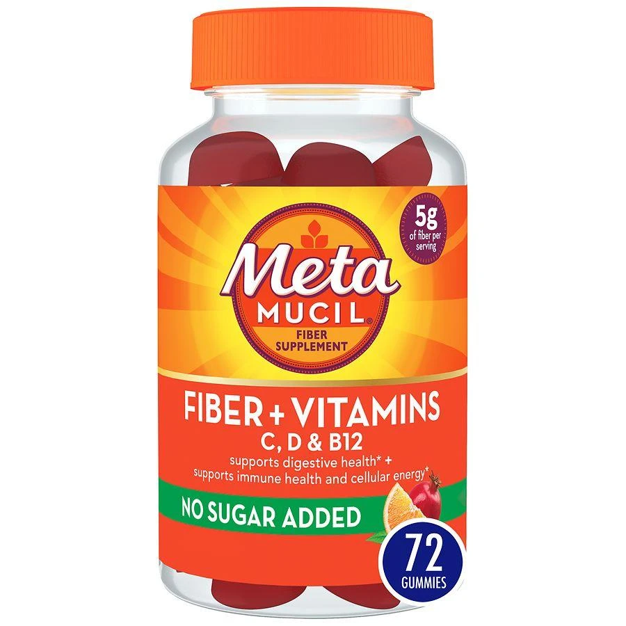 商品Metamucil|Fiber Gummies for Adults with Vitamins C, D, B12 for Metabolism, No Sugar Added Citrus Berry,价格¥209,第1张图片