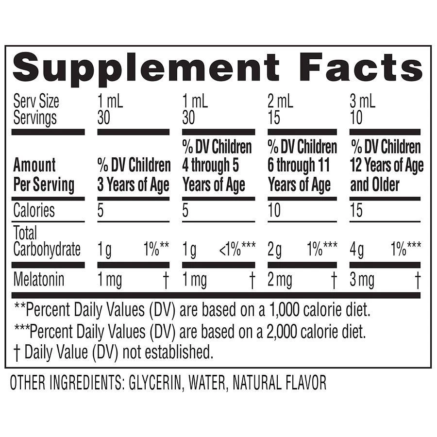 商品ZarBee's Naturals|Kids Sleep Supplement Liquid with 1 mg Melatonin, Natural Berry Mixed Berry, Fragrance-Free,价格¥81,第4张图片详细描述