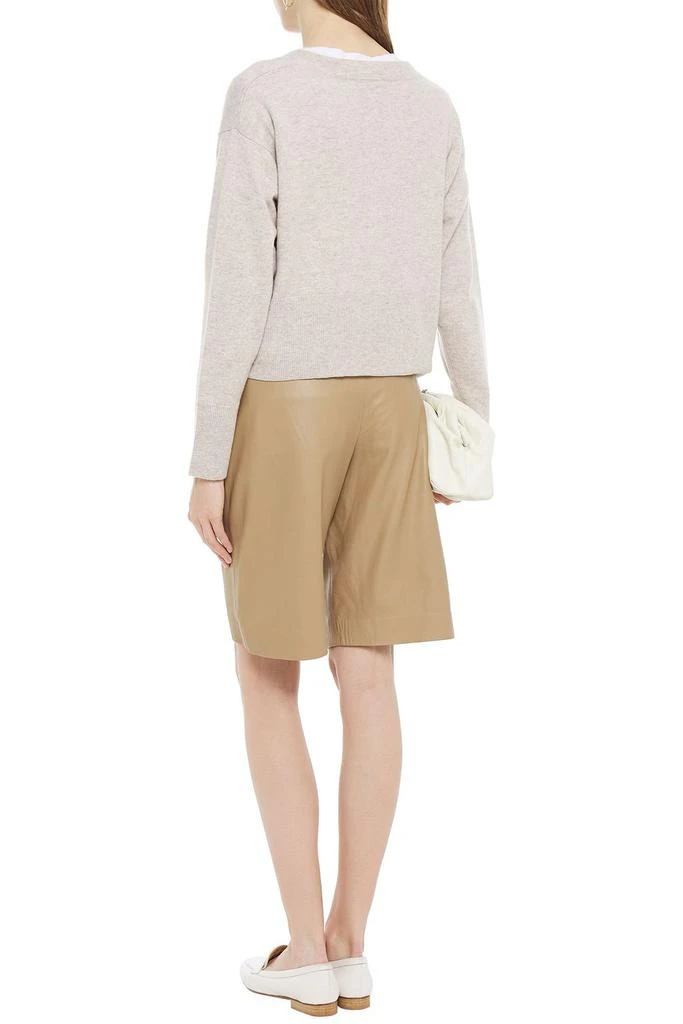 商品N.PEAL|Cropped mélange cashmere sweater,价格¥1521,第1张图片