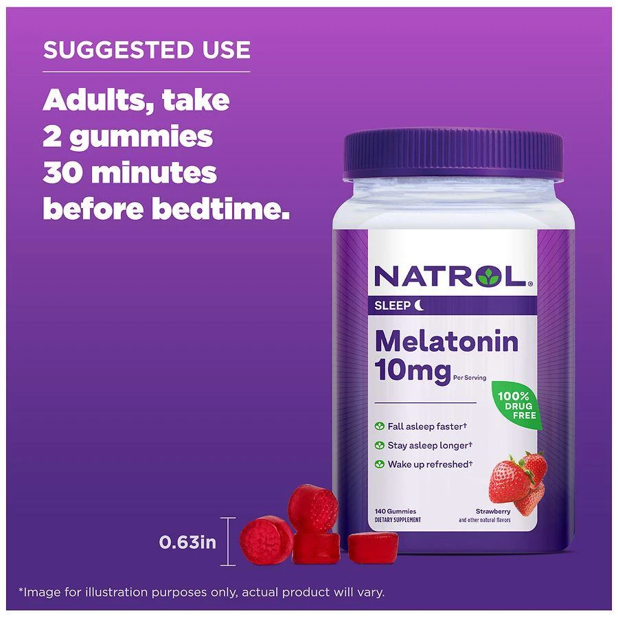Melatonin 10 mg, Sleep Support, Gummies Strawberry 商品