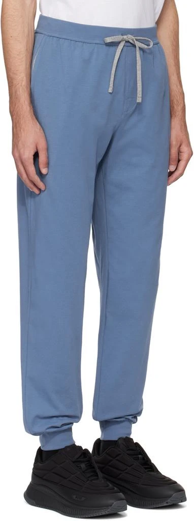 商品Hugo Boss|Blue Embroidered Sweatpants,价格¥516,第2张图片详细描述