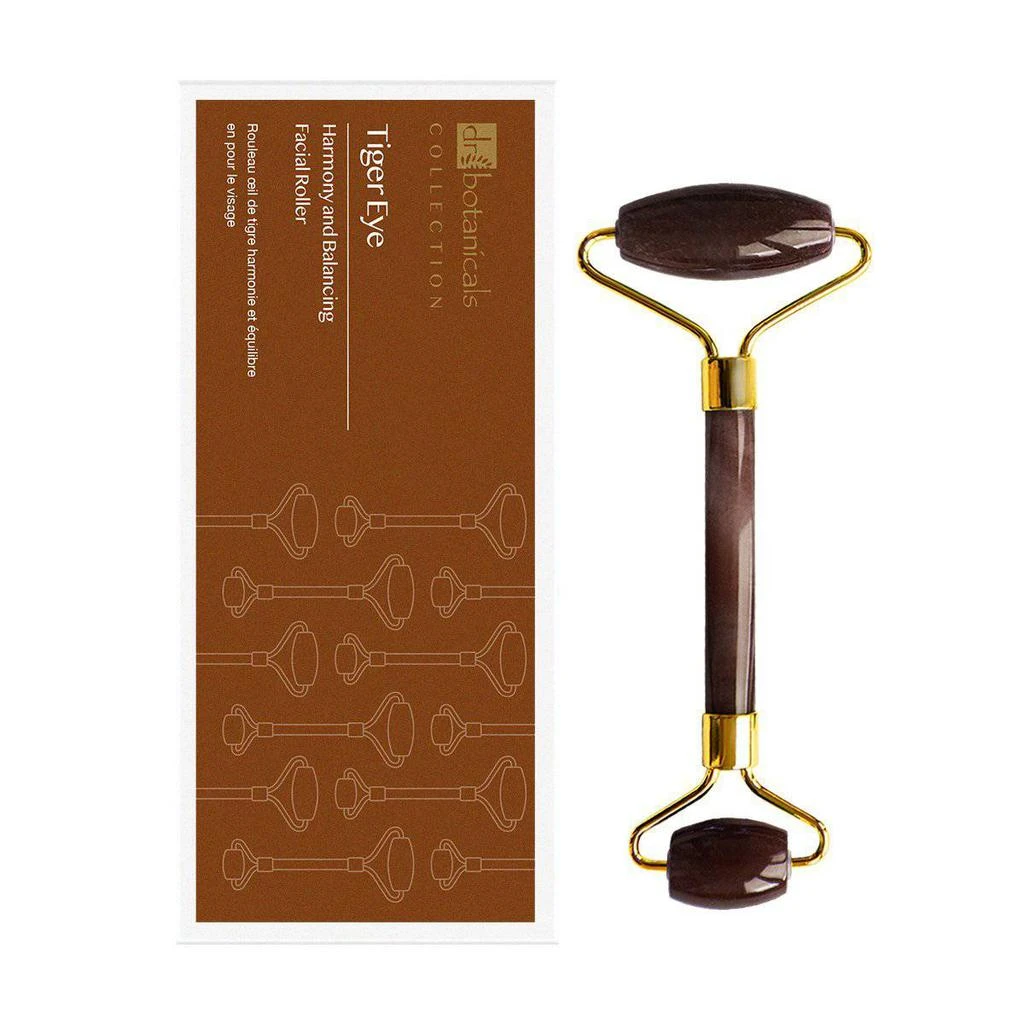 商品Dr. Botanicals|Tiger Eye Harmony and Balancing Facial Roller (Gold Metal Handle),价格¥246,第2张图片详细描述