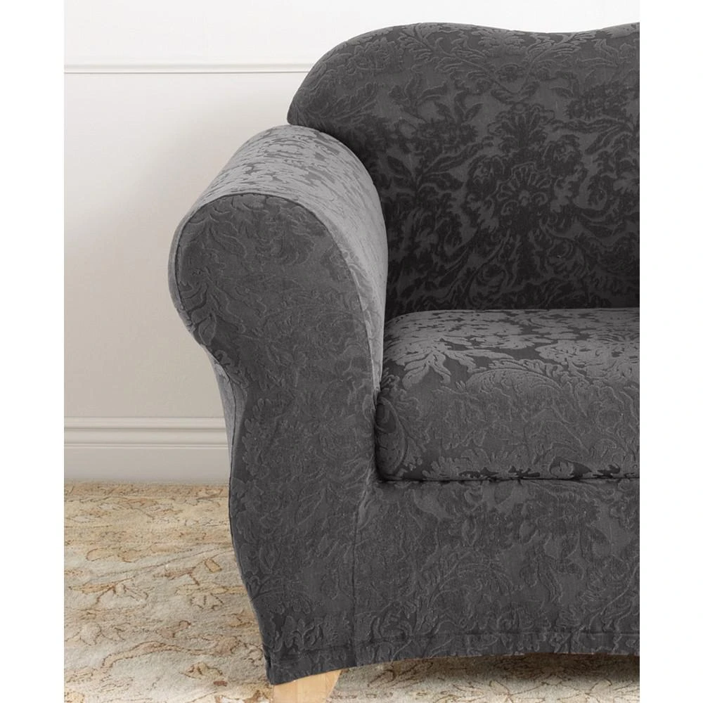 商品Sure Fit|Stretch Jacquard Damask 2-Pc Chair Wing Slipcover Set, 43" x 40",价格¥1613,第2张图片详细描述