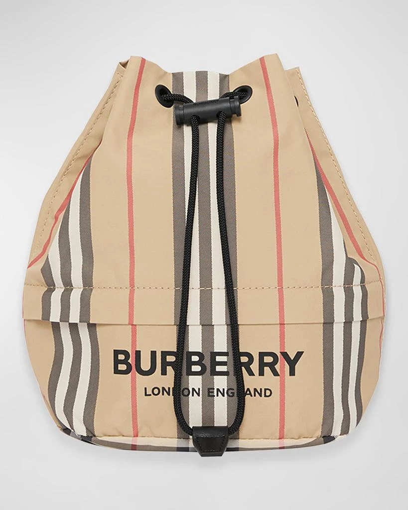 商品Burberry|Phoebe Heritage Stripe Bucket Bag,价格¥2363,第1张图片