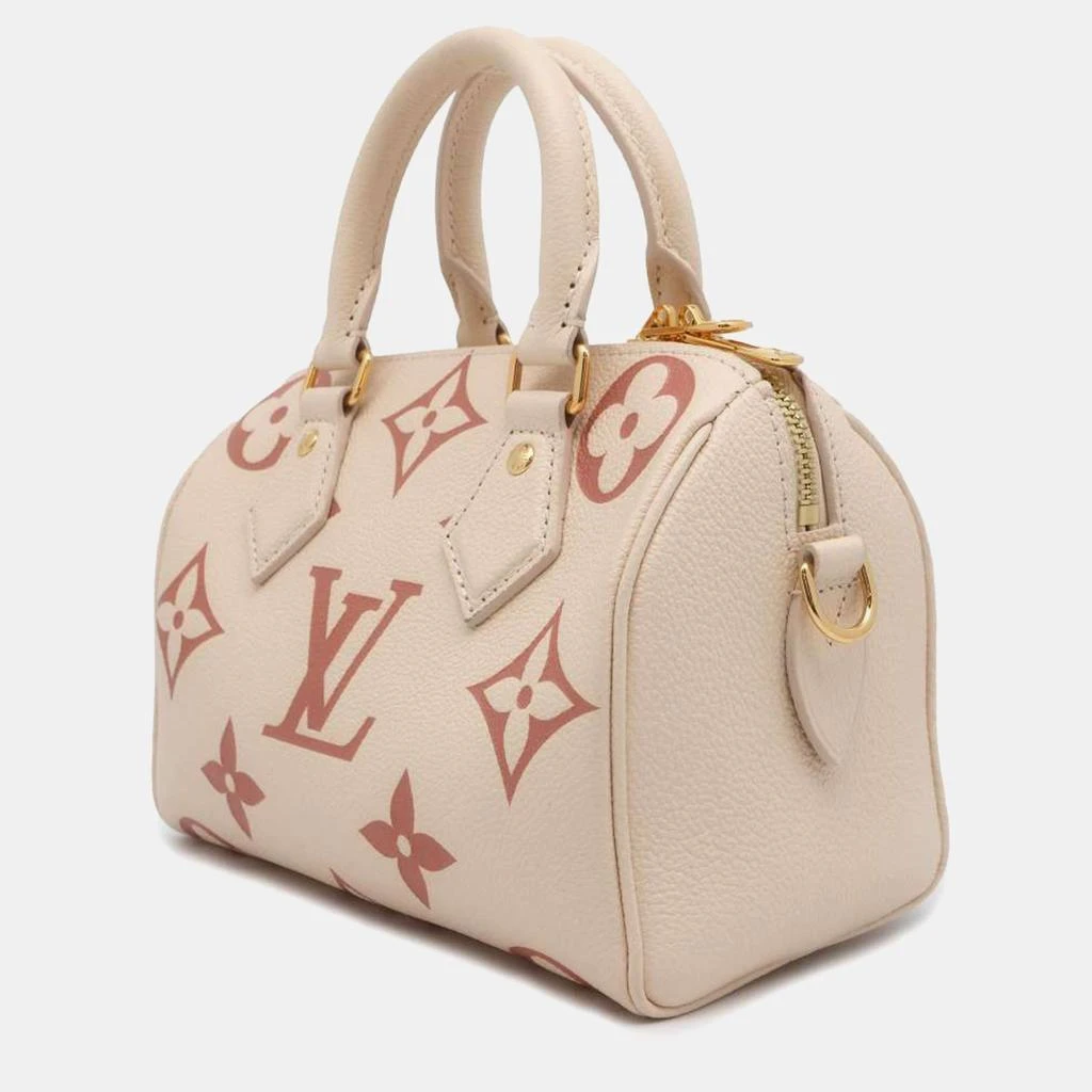 商品[二手商品] Louis Vuitton|Louis Vuitton Cream/Pink Monogram Empreinte Leather Speedy Bandouliere 20 Bag,价格¥18968,第2张图片详细描述