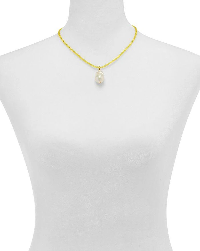 商品Timeless Pearly|Cultured Freshwater Pearl Pendant Beaded Necklace, 15",价格¥747,第2张图片详细描述