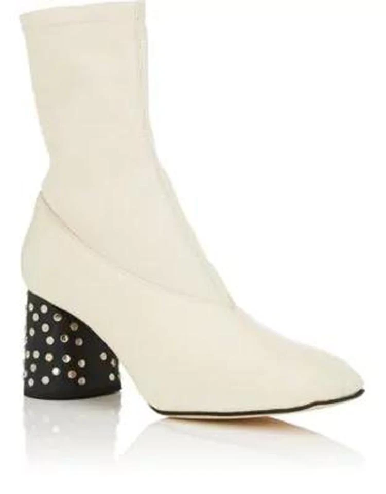 商品Helmut Lang|Studded-Heel Leather Ankle Boots,价格¥3266,第2张图片详细描述