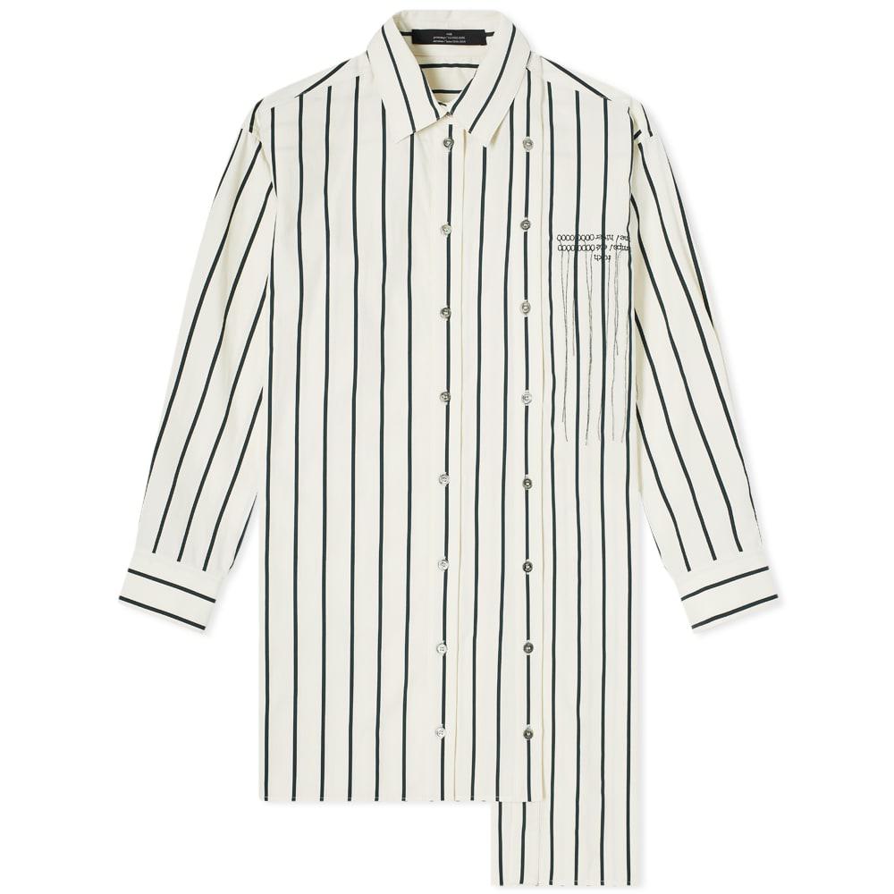 rokh Slash Oversized Shirt With Stripes商品第1张图片规格展示