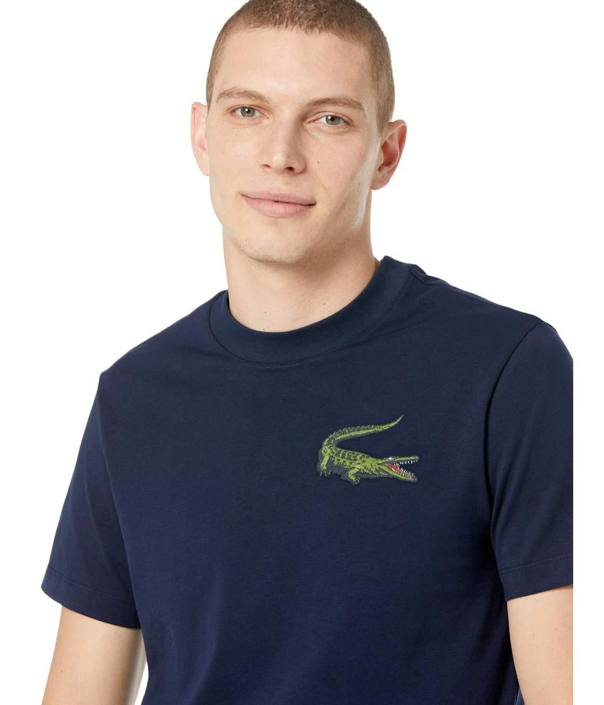 商品Lacoste|Short Sleeve Bold Graphic Croc On Left Chest T-Shirt,价格¥321,第3张图片详细描述