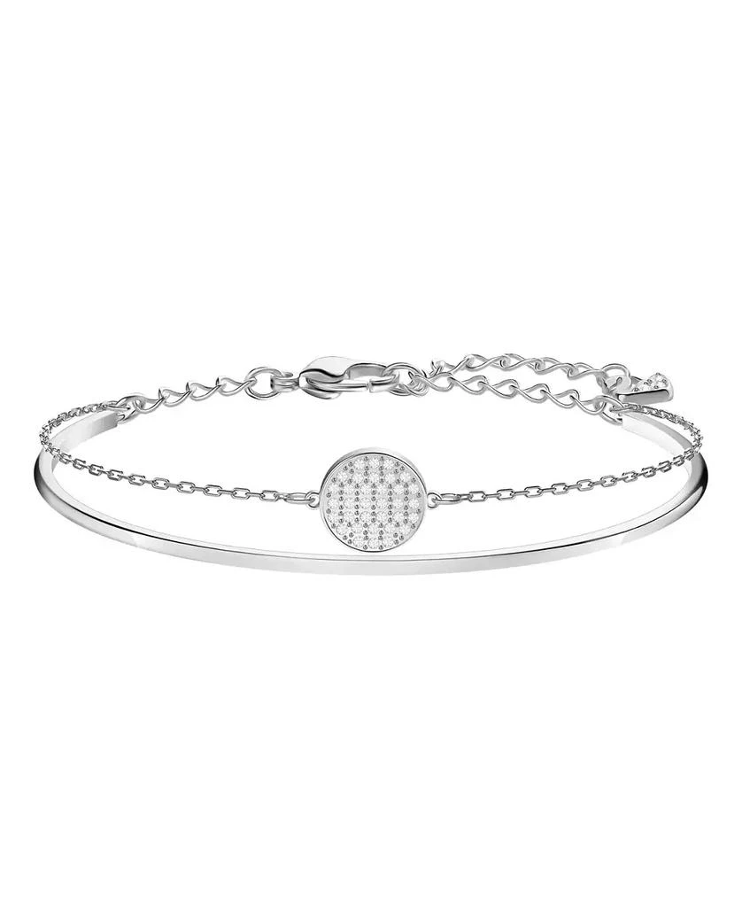 商品Swarovski|Ginger Rhodium Plated Bangle,价格¥864,第1张图片