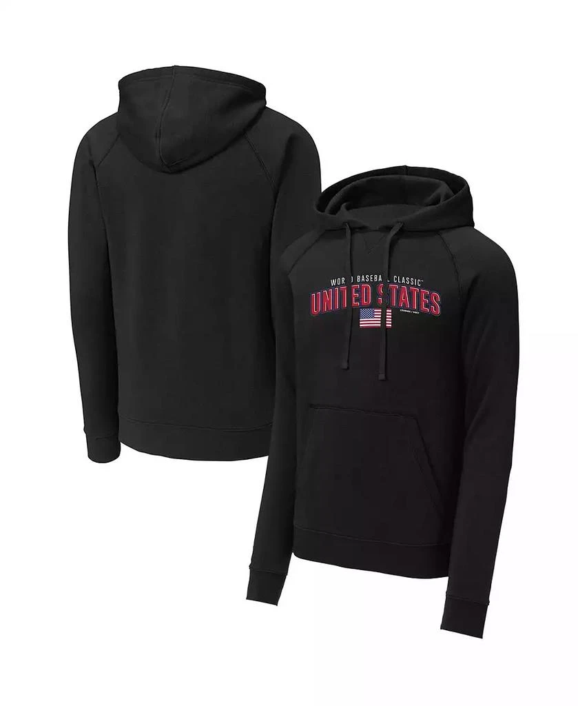 商品Legends|Men's Black USA Baseball 2023 World Baseball Classic Country Pride Pullover Hoodie,价格¥451,第1张图片