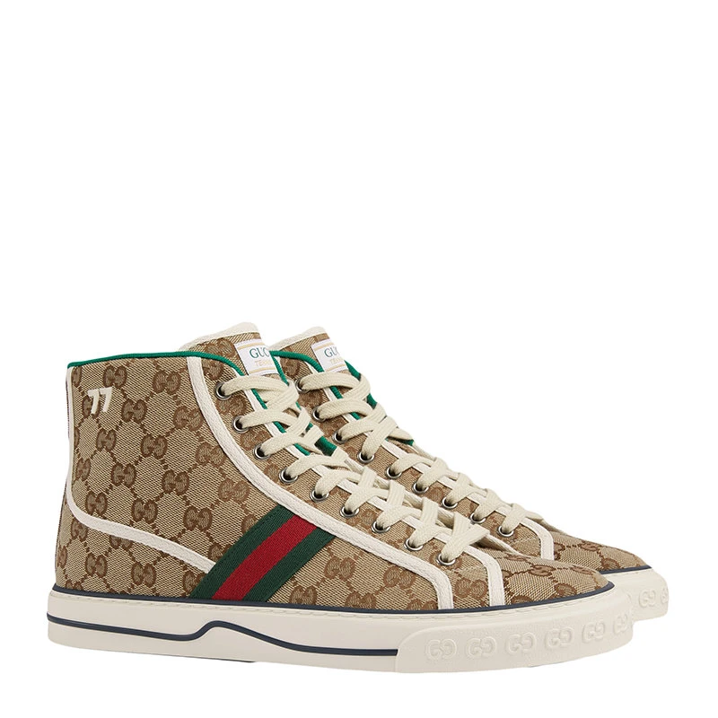 商品Gucci|【预售3-7天】GUCCI/古驰  男士Tennis 1977高帮帆布鞋 625807HVK709765,价格¥5641,第6张图片详细描述