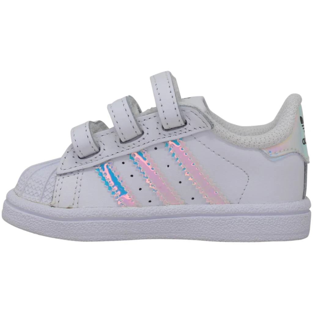 商品Adidas|Adidas SuperStar CF I ftwwht/ftwwht/metsil  AQ6280 Toddler,价格¥214,第2张图片详细描述