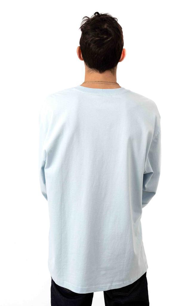 商品Carhartt|(K231) Signature Sleeve Logo L/S Shirt - Soft Blue,价格¥146,第5张图片详细描述