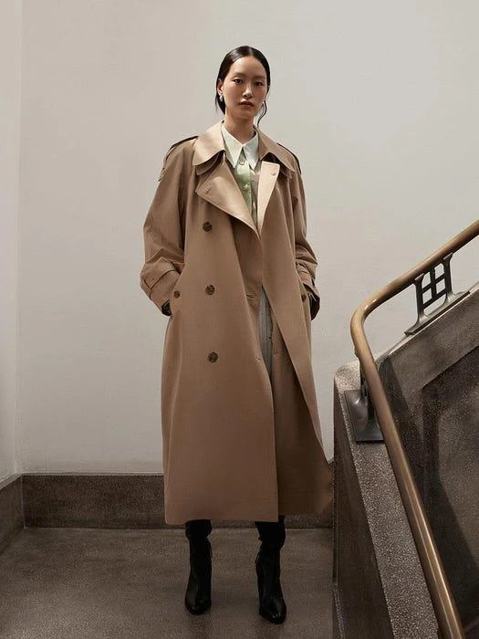商品Low Classic|Classic Trench Coat_Light Beige,价格¥2209,第1张图片