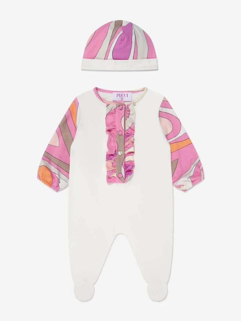 商品EMILIO PUCCI|Pucci Baby Girls Babygrow Set in Ivory,价格¥1764,第1张图片