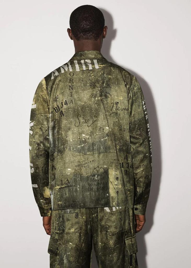 AMIRI Green Army Stencil M-65 Shirt商品第3张图片规格展示