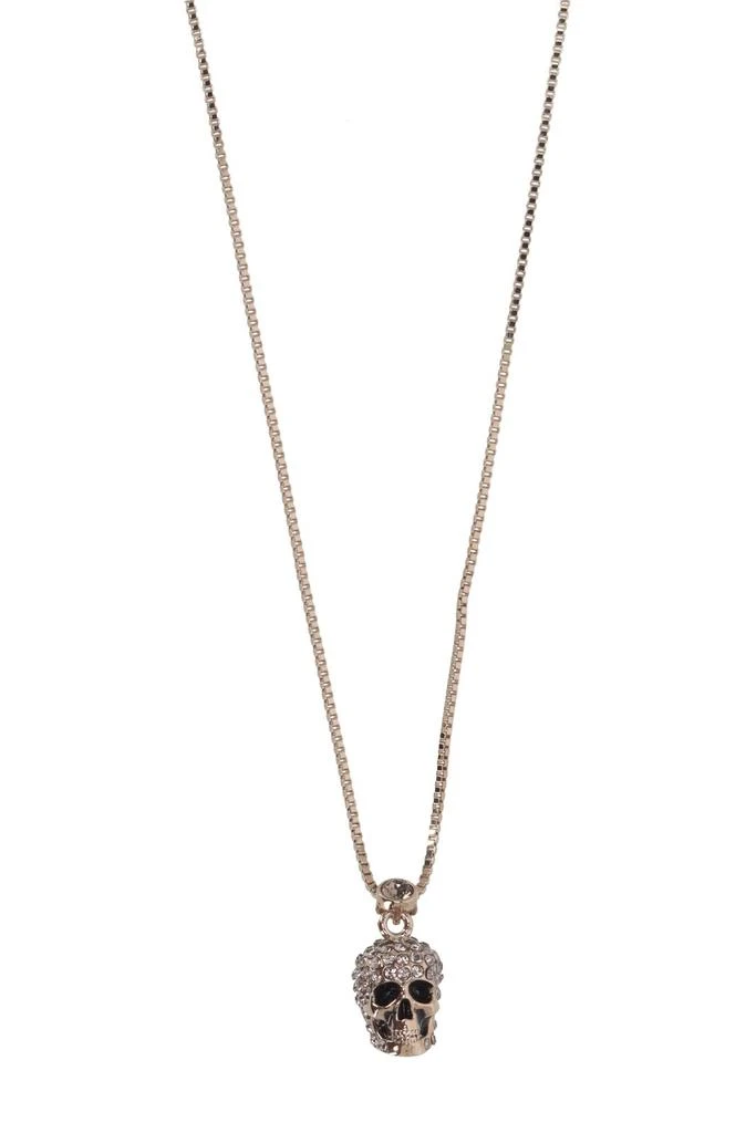 商品Alexander McQueen|Alexander McQueen Pave Skull Pendant Necklace,价格¥1739,第2张图片详细描述