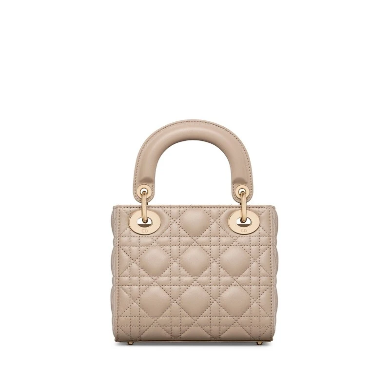 商品Dior|Dior 迪奥 Lady Dior系列女士浅褐色羊皮手提包,价格¥36342,第4张图片详细描述