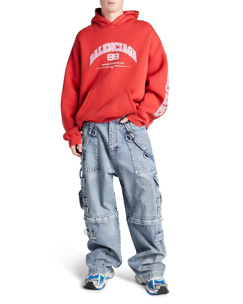 商品Balenciaga|Men's Logo Wide-Fit Pullover Hoodie,价格¥3027,第3张图片详细描述
