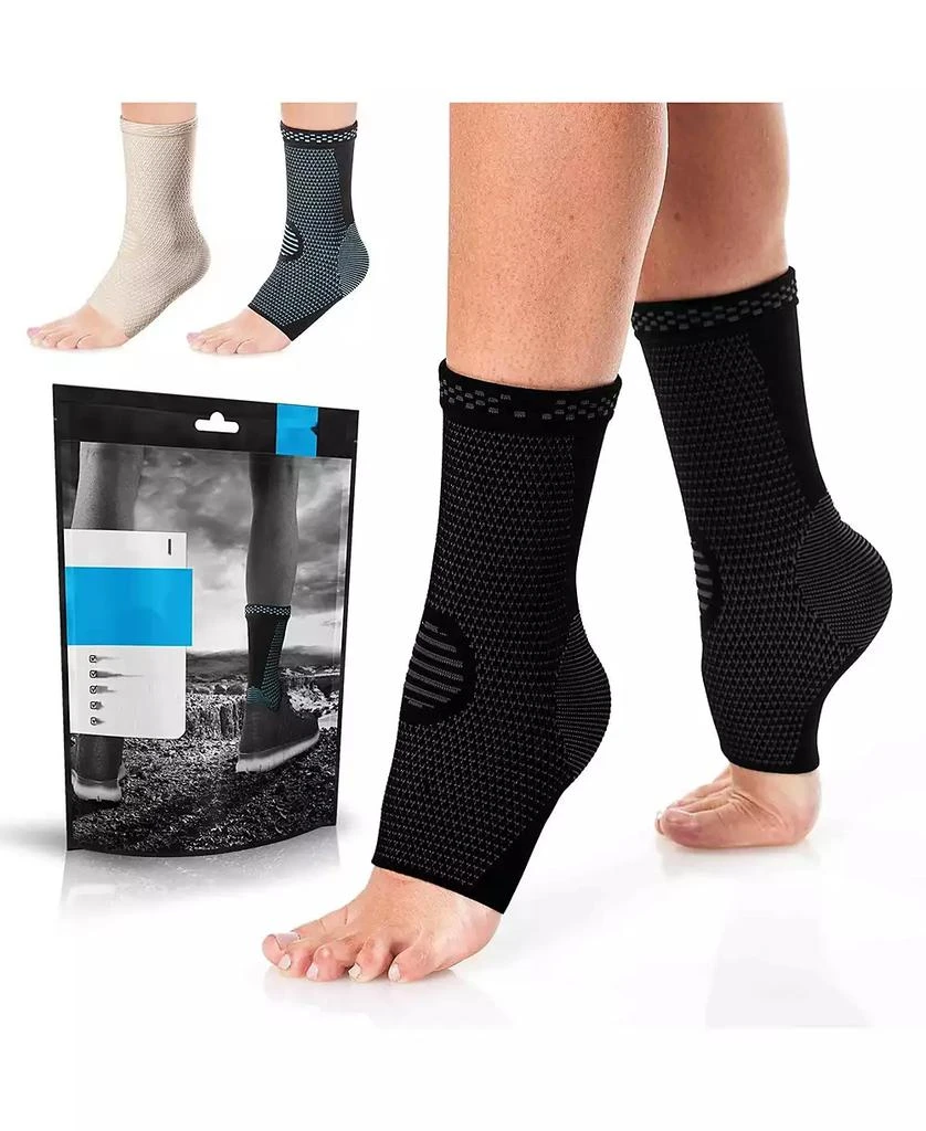 商品POWERLIX|X-Large Compression Ankle Sleeve: Swelling & Injury Relief,价格¥181,第1张图片