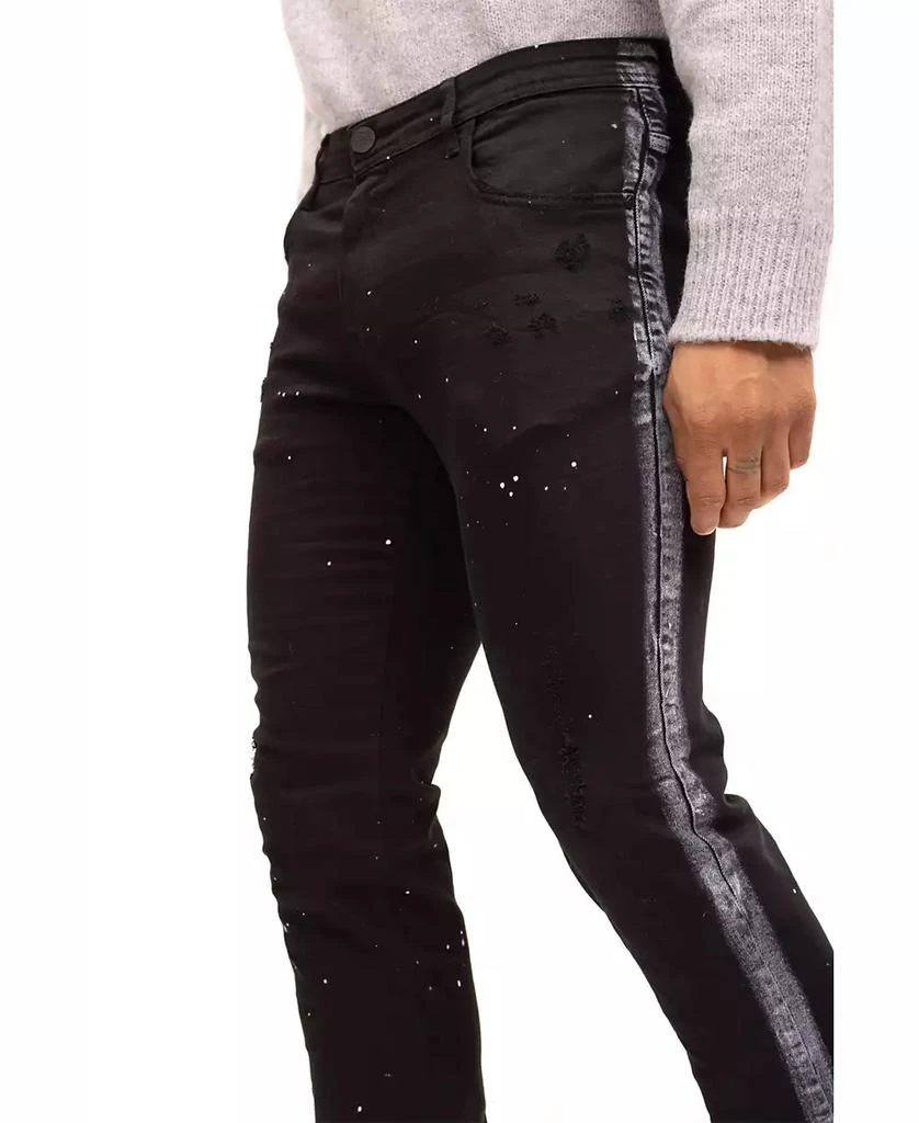 商品RON TOMSON|Men's Modern Splattered Stripe Jeans,价格¥1373,第3张图片详细描述